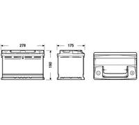 Batteria avviamento TUDOR codice TC700 70 AH 640A