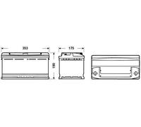 Batteria avviamento TUDOR codice TC900 90 AH 720A