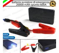BATTERIA AVVIATORE DI EMERGENZA STARTER CON LED KAWASAKI D-TRACKER PORTATILE
