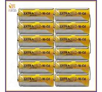 Batteria batterie pile ricaricabile ni cd 1,2V volt 1000mAh a saldare aa stilo