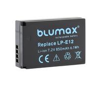 Batteria BLUMAX LP-E12 Ricambio CANON EOS 100D EOS M10 M50 MK2 Kiss X7 850 mAH