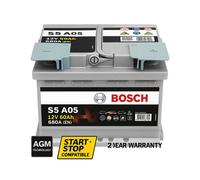 Batteria Bosch S5 A05 12v 60ah 680a Agm Start&stop Auto Prestazioni Alte BOSC...