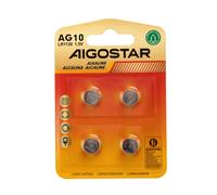 Batteria bottone Aigostar 1,5V LR54 Zinco manganese confezione da 4 pile