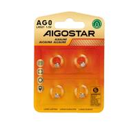 Batteria bottone Aigostar 1,5V LR69 Zinco manganese confezione da 4 pile