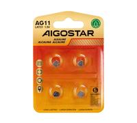 Batteria bottone Aigostar 1,5V LR721 Zinco manganese confezione da 4 pile