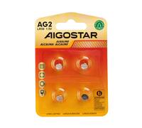 Batteria bottone Aigostar 1,5V LR726 Zinco manganese confezione da 4 pile