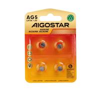 Batteria bottone Aigostar 1,5V LR754 Zinco manganese confezione da 4 pile