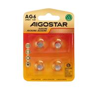 Batteria bottone Aigostar 1,5V LR920 Zinco manganese confezione da 4 pile