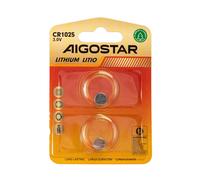 Batteria bottone Aigostar 3V CR1025 Litio confezione da 2 pile