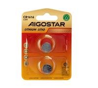 Batteria bottone Aigostar 3V CR1616 Litio confezione da 2 pile
