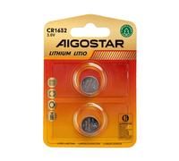 Batteria bottone Aigostar 3V CR1632 Litio confezione da 2 pile