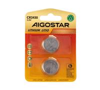 Batteria bottone Aigostar 3V CR2430 Litio confezione da 2 pile