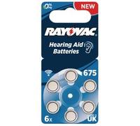 BATTERIA BOTTONE RAYOVAC RAY-675B ZINCO-ARIA PR44 1.4 V BLISTER DA 6 PEZZI