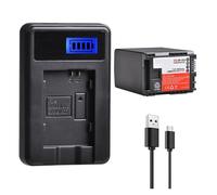 Batteria BP-828 BP828 Da 2800 MAh + Caricatore USB LCD, Compatibile Con Canon, For HF G50 HF G60 XA40 XA45 GX10 HF G20 HF G21 HFG40 XA10 XA11(1 battery set)