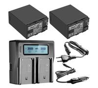 Batteria BP-A60 Da 14,4 V 6400 MAh, Compatibile Con Canon, For BP-A30 BP-A90 EOS C200 C200B C220B C300 MK II(2BatteryWithCharger)