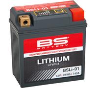 BATTERIA BS AL LITIO PRECARICATA 12,8V 2AH 24WH BSLI-01 LITHIUM MOTO