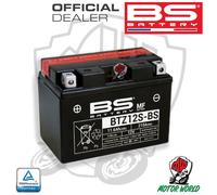 Batteria moto AGM SLA BS Battery 300641 BT7B -4, Nero