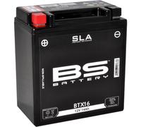 Batteria BS SLA BTX16 12 V 14,7 Ah ATTIVATA TRIUMPH SUZUKI KAWASAKI HONDA