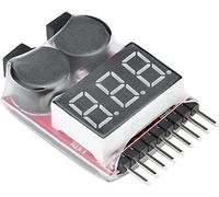Batteria Buzzer Alarm 1-8s per LiPo - Indicatore LED regolabile di bassa tens...
