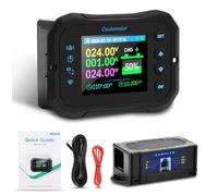 Batteria Capacità Monitor 100A 12V 24V 36V 48V 60V 72V Battery Meter Multifunzione monitor per batterie Display LCD WIFI da 10-100V con Allarme del sensore di temperatura.