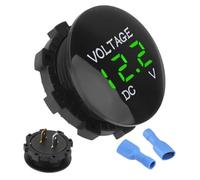 Batteria Capacità Monitor - Misuratore Di Batteria | Battery Capacity Voltage Meter | Lcd Controllo Di Tensione Di Capacità Della Batterria Con Allarme Sonda Voltmetro Impermeabile