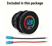 Batteria Carburante Calibro Spedizione Voltimetro LED Digitale Esposizione Range