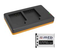 Batteria + Caricabatteria doppio (USB) compatibile con Fujifilm NP-45 / Finepix J.. / JV.. /JX600 ../JZ500.. / XP80 XP90... - vedi lista di compatibilità