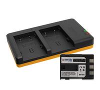 Batteria + Caricabatteria doppio (USB) per Canon NB-2L / Powershot G7, G9, S30, S40, S45, S50, S55, S60, S70, S80 / EOS 350D 400D…. - v. lista! (Cavo USB micro incluso)