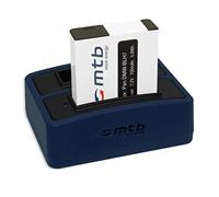 Batteria + Caricabatteria doppio (USB) per DMW-BLH7(E) - Panasonic Lumix DC-GX800 - DMC-LX15 - DMC-GM1, GM5 - DMC-GF7 - Cavo USB micro incluso