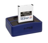 Batteria + Caricabatteria doppio (USB) per Nikon EN-EL12 / Coolpix AW120, S31, S630, S8000, S9500... / KeyMission 360, 170 - Cavo USB micro incluso