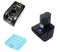 Batteria + Caricabatteria Gesipa accubird Firebird Power Bird Accu Tool 070291510061 + Batteria/batterie Box per 4 X Micro/Mignon (AAA/AA) Celle Battery Bateria batteria