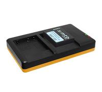 Batteria + Caricabatterie doppio (USB) Compatibile con Panasonic DMW-BCG10(E), Compatibile con Lumix DMC-TZ10, TZ18, TZ20, TZ25, TZ27, TZ30, TZ31, TZ65 / ZS6, ZS7, ZS8 …. - vedi descrizione!