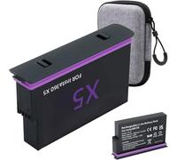 Batteria Charger Set for Insta360 X5, for Insta 360 X5 Battery Charger, 2850 mAh, Portable LED Screen Charging Case for Insta360 X5, can save 2 batterie & Charge at The Same Time