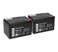 Batteria Compatibile 24V 15Ah (2x12V 15Ah) E-Scooter E-Roller
