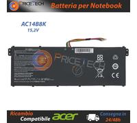 Batteria Compatibile AC14B8K per Acer Chromebook 13 C810, 15 C910 - 15,2V