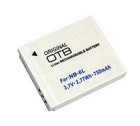 Batteria compatibile con Canon PowerShot SX510 HS, 750mAh, 3.7V, sostituito: NB-6L/NB-6LH