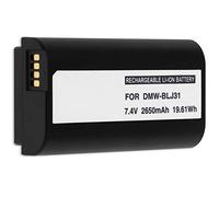 Batteria Compatibile con DMW-BLJ31 Compatibile con Panasonic Lumix DC-S1, S1R, S1H [Li-Ion - 2650mAh - 7.4V - 100% compatibile]