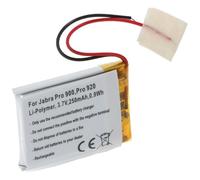Batteria compatibile con Jabra Pro 900, Pro 920, ai polimeri di litio, 3,7 V, 250 mAh, 0,9 Wh