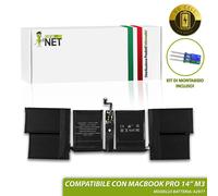 Batteria compatibile con Mac Book Air 14 2023 MRX83LL/A 6300mAh 11.58V