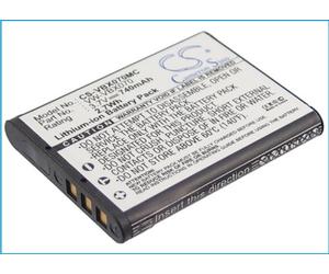 Batteria compatibile con Panasonic HX-DC2 Li-ion 3.7V 740mAh - VW-VBX070, VW-VBX070-W