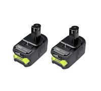 Batteria compatibile con RYOBI P108 18V One+ Plus da 6 Ah, for utensili elettrici agli ioni di litio da 18 volt P104 P107 RB18L50 RB18L20 P108(2 battery)