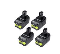 Batteria compatibile con RYOBI P108 18V One+ Plus da 6 Ah, for utensili elettrici agli ioni di litio da 18 volt P104 P107 RB18L50 RB18L20 P108(4 battery)