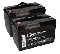 Batteria Compatibile E-Mobile E-Scooter Lecson 2X 12V 100Ah