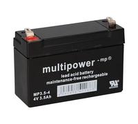 Batteria compatibile Eisemann HS10 074550 Acculux 4V 3,5Ah AGM