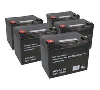 Batteria Compatibile Elettrica E Scooter Motorino 60V 5x 12V 36Ah Piombo Mp