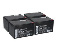 Batteria Compatibile Per Scooter Elettrico F. SXT 1600 XL 4x 12V 12Ah AGM PBC