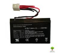 BATTERIA CON CAVI 12V 7AH PER TRATTORINI STIGA ALPINA CASTELGARDEN PIATTO 66CM