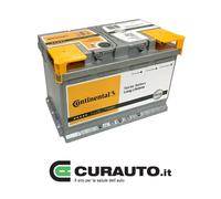 BATTERIA CONTINENTAL AUTO 80Ah 750A Positivo a Destra +DX = FIAMM 80 AH / 74 AH