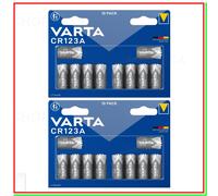 VARTA CR 123A SP - Batteria al litio, CR123A, 1430 mAh, confezione da 10