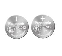 Batteria cr2032 (2 pezzi) - Panasonic, batteria al litio, 3 V